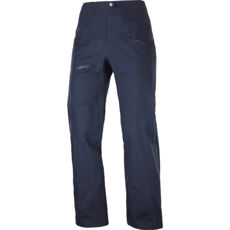 Navy Salomon Outpeak GTX 3L Women's Ski Pants | PH 04312I